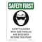 Signmission OSHA Sign, Glasses W/ W/ Symbol, 24in X 18in Aluminum, 18" W, 24" H, Portrait, OS-SF-A-1824-V-11335 OS-SF-A-1824-V-11335 - alternate 1